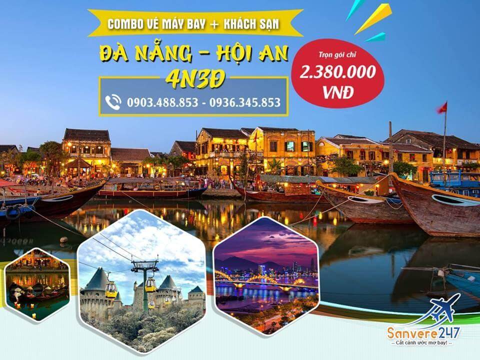 Mẫu poster du lịch Đà Nẵng - Hội An