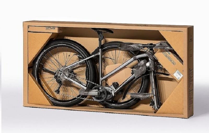 Xe đạp được đóng gói gọn gàng vào thùng carton
